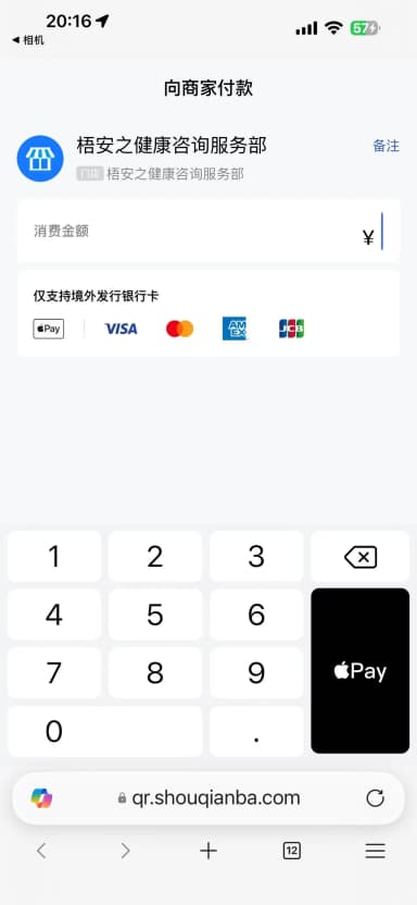 Payment screen preview
